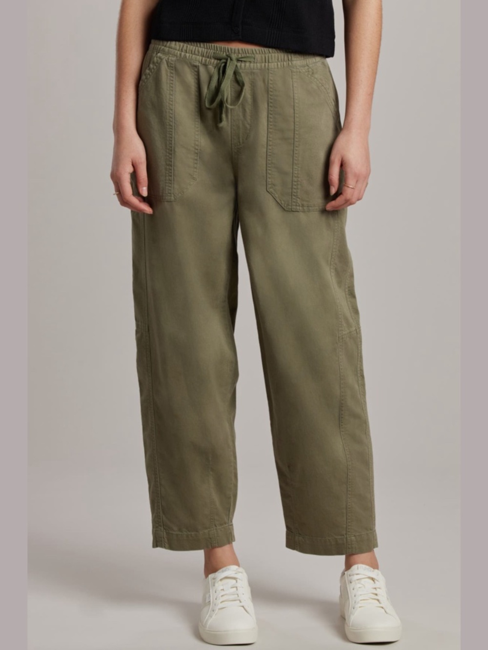 Twill Barrel Leg Pants, XL Supplies by Union Bay